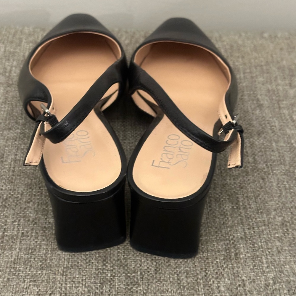Franco Sarto Racer slingback Black Pumps Size 7.5 - Picture 5 of 9